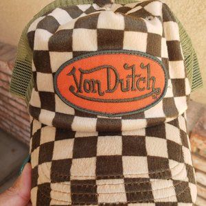 Von Dutch Trucker Hat-Orange patch